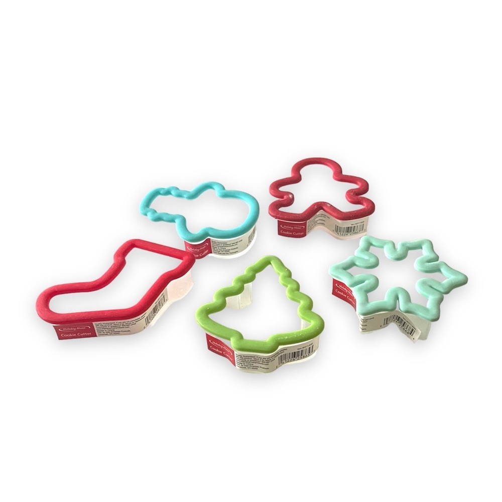 Holiday Home Snowman Stocking Tree Snowflake Gingerbread Man Cookie Cutter Set - Picture 5 of 8